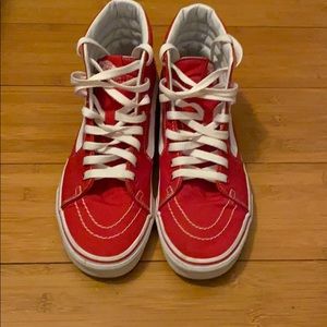 Vans high tops red